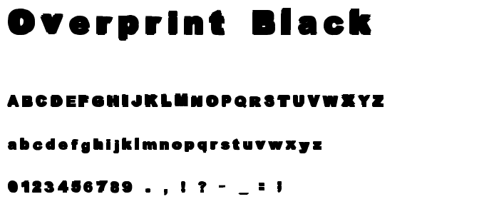 Overprint Black police